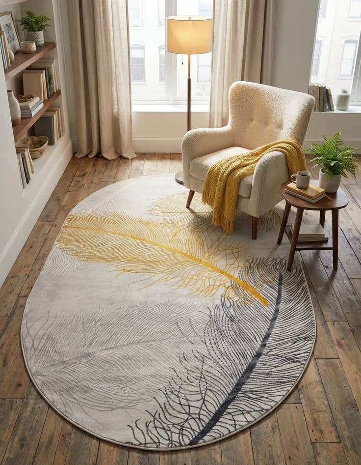 Detail image of 5' 3 x 8' Finsbury Oval Rug
