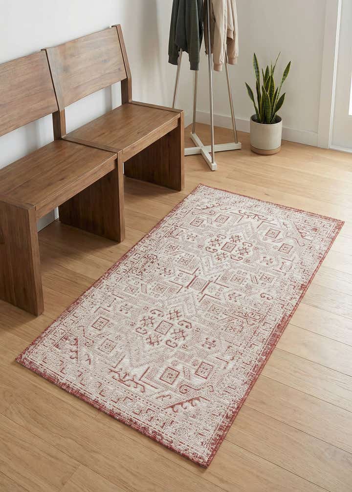 3' x 5' 3 Easy-Clean Aztec Indoor / Outdoor Rug