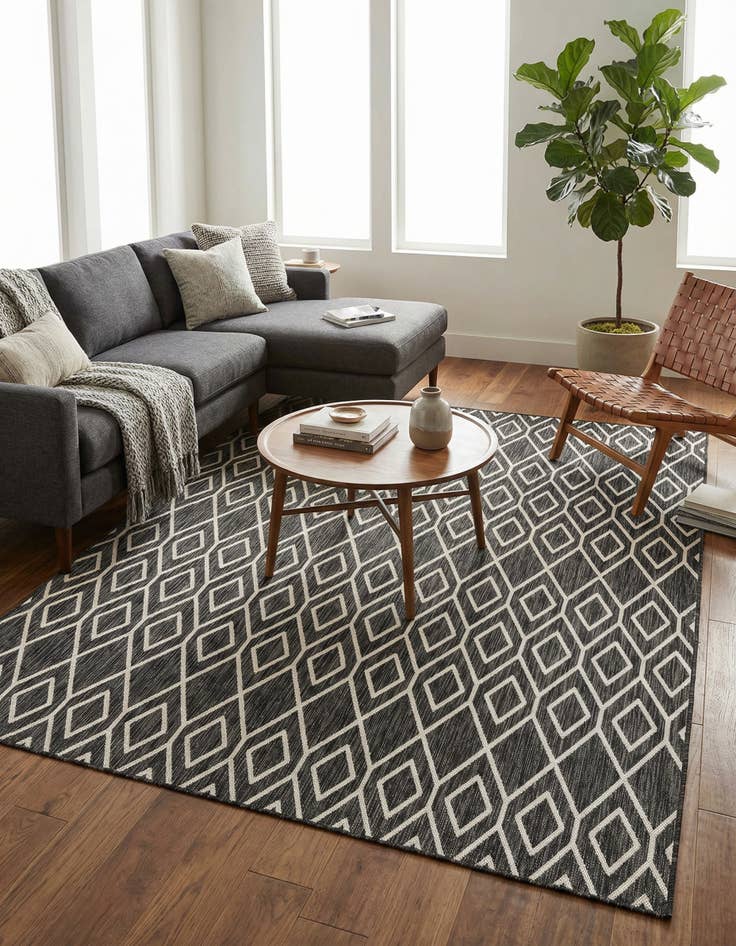Detail image of 7' 10 x 10' Easy-Clean Jill Zarin Turks and Caicos Indoor / Outdoor Rug