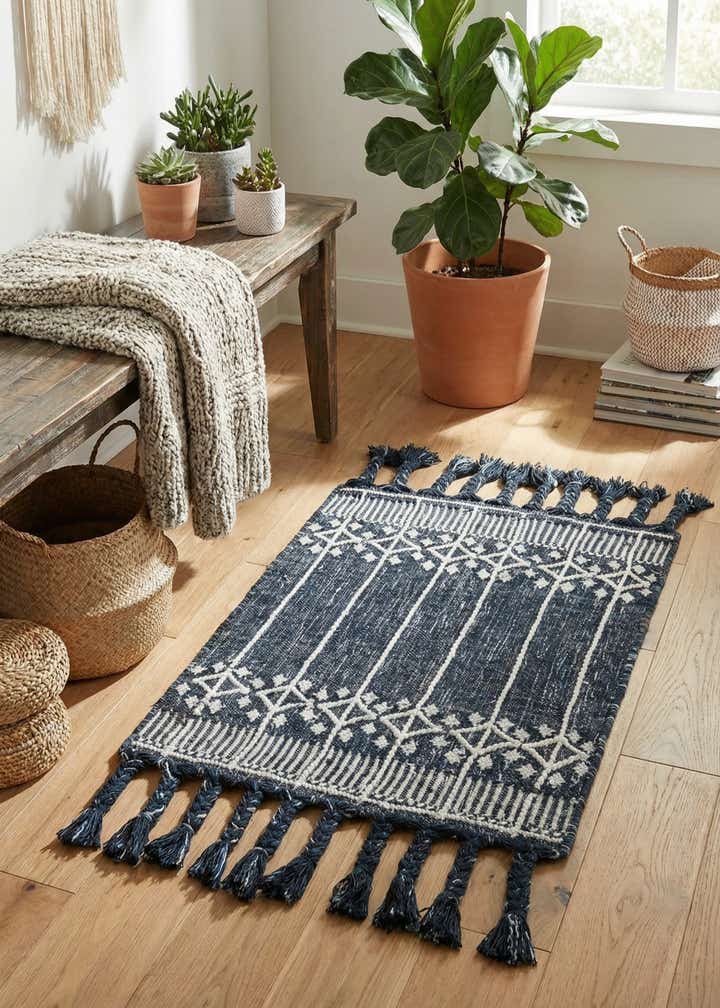 2' x 3' 1 Easy-Clean Eco Bohemian Indoor / Outdoor Rug