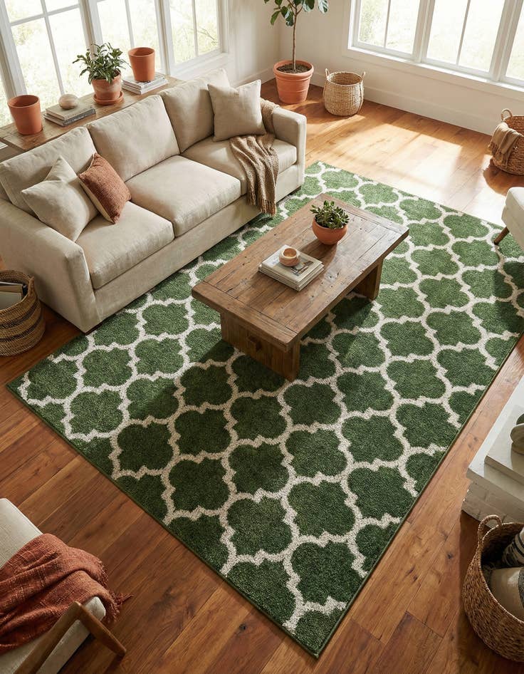 Detail image of 7' 10 x 11' Trellis Rug