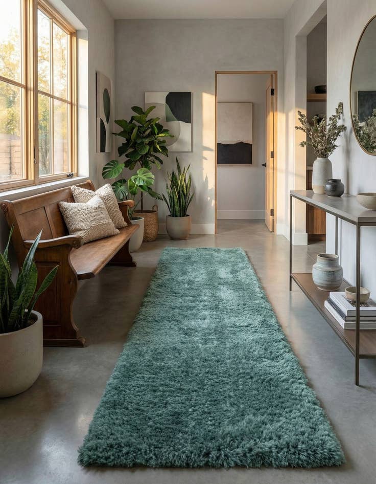 Detail image of 2' 7 x 13' Infinity Shag Runner Rug