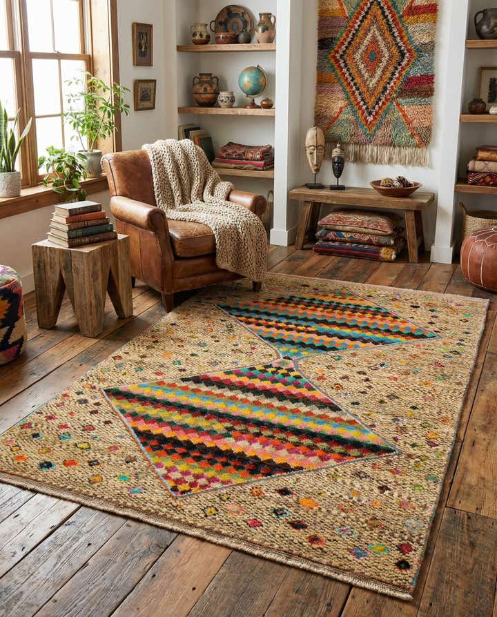 4' 3 x 6' 2 Hand Knotted Balouch Wool Rug