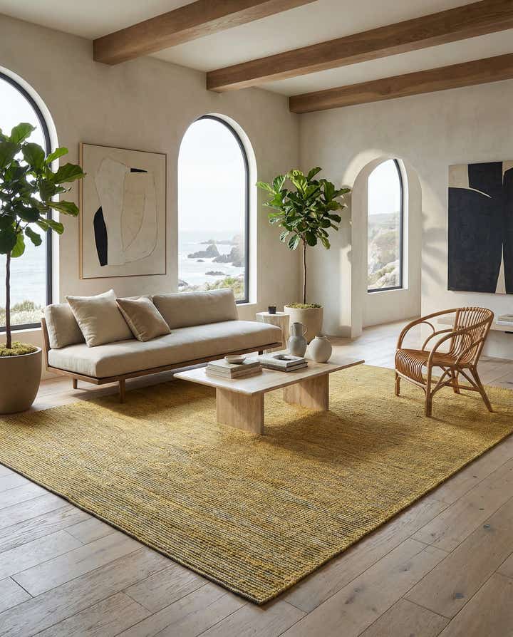 10' x 14' 1 Hand Woven Seaside Pearl Jute Rug