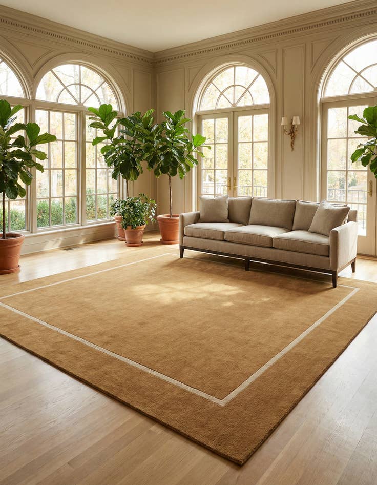 Detail image of 10' x 10' Jill Zarin Border Wool Square Rug