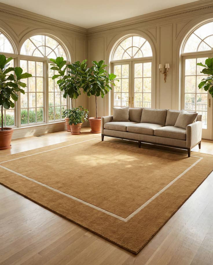 Detail image of 10' x 10' Jill Zarin Border Wool Square Rug