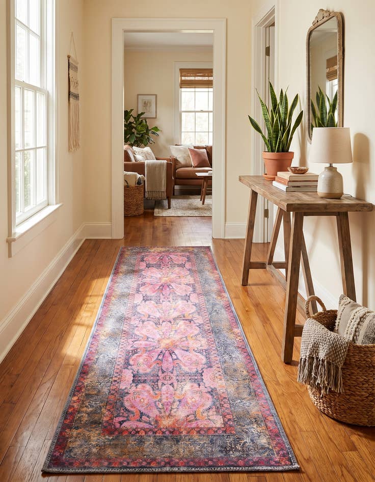 Detail image of 2' x 8' Washable Mangata Runner Rug