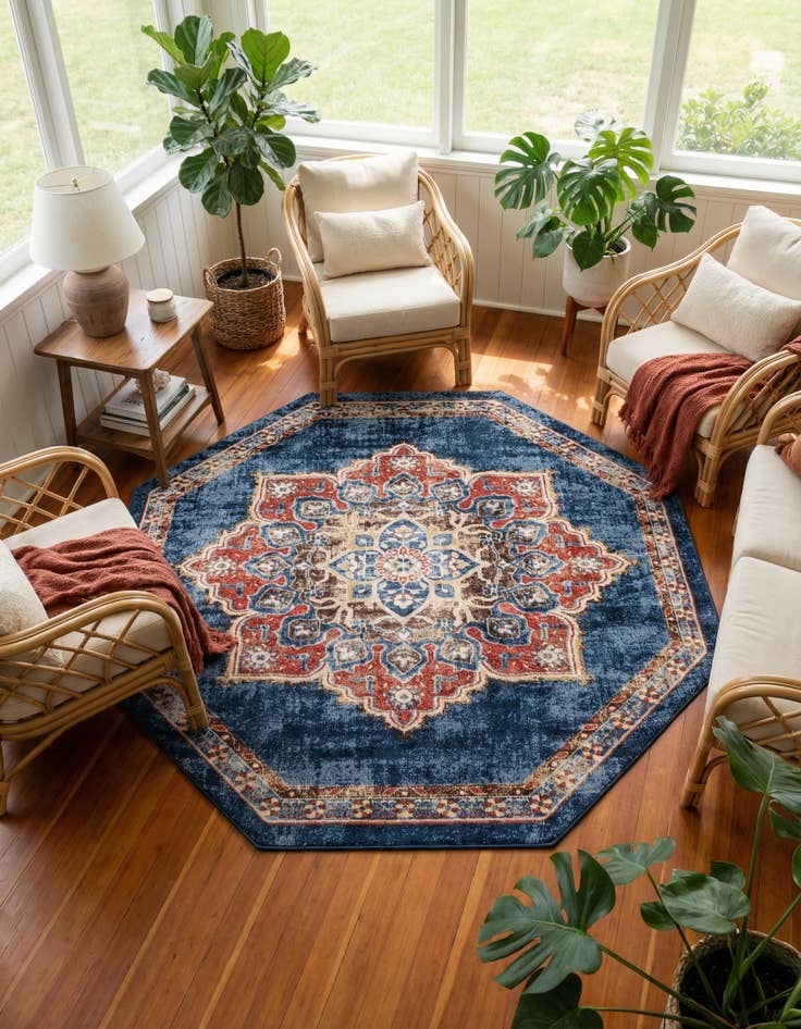 Detail image of 8' x 8' Arcadia Octagon Rug