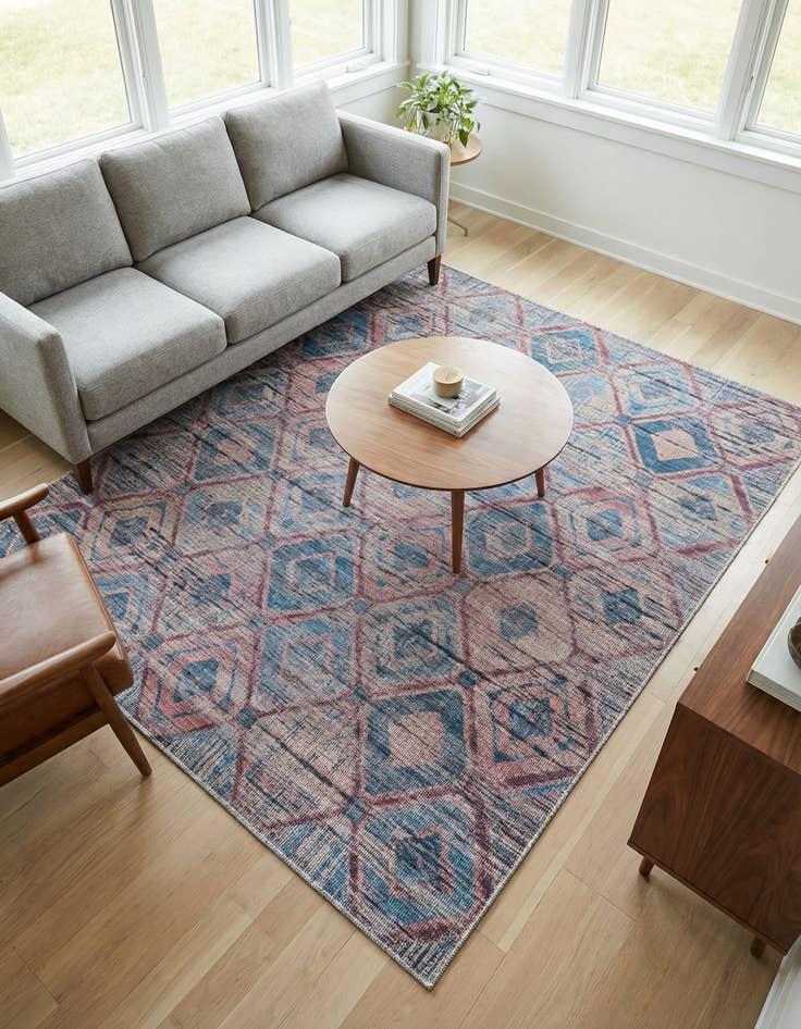 Detail image of 7' 3 x 7' 3  Washable Sisu Square Rug