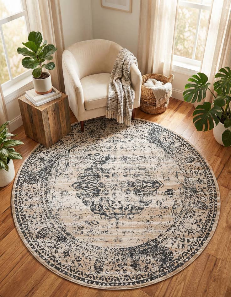 Detail image of 7' x 7' Eliza Round Rug