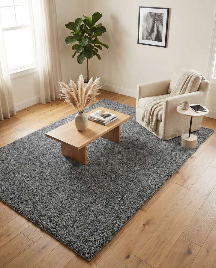 7' x 10' Soft Solid Shag Rug