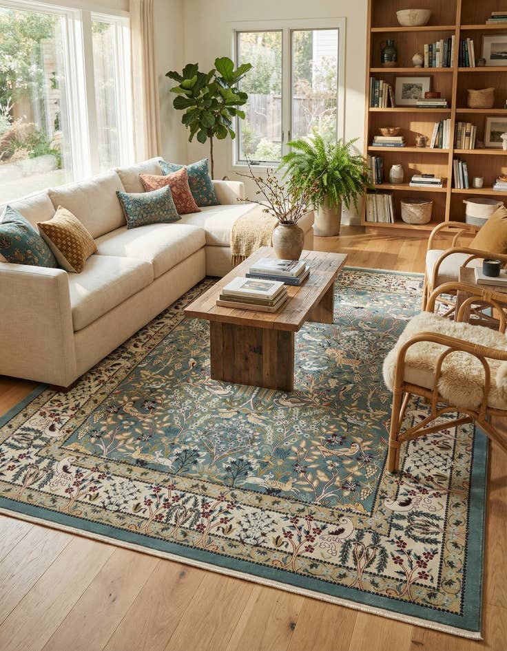 Detail image of  9' x 12' Nain Design Rug