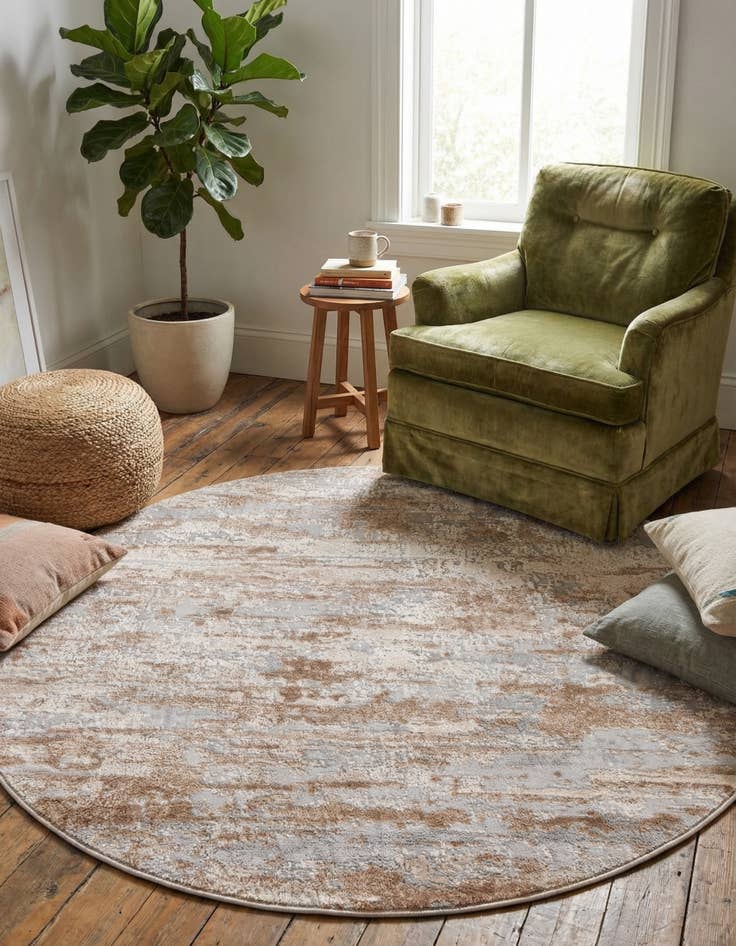 Detail image of 4' x 4' Caspian Round Rug