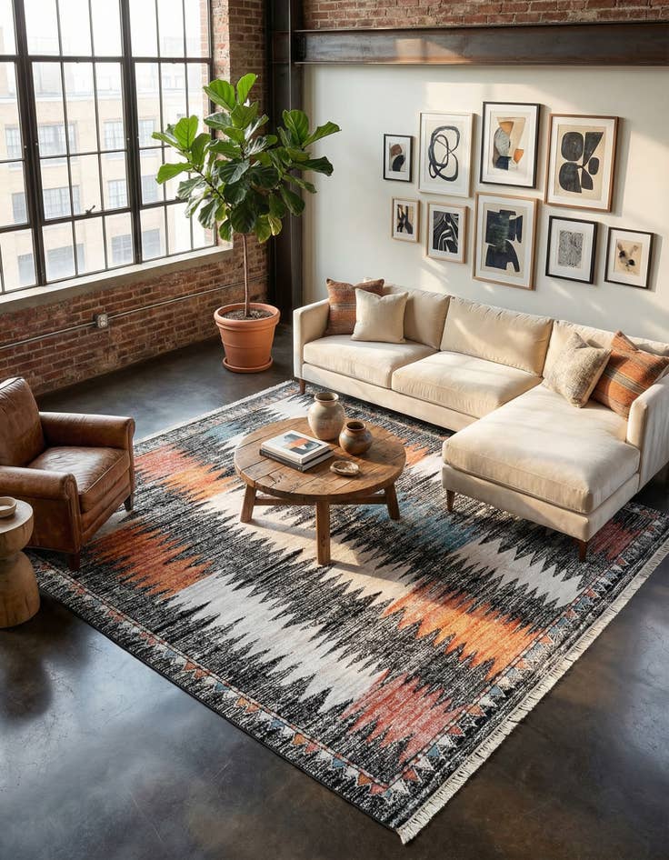 Detail image of  12' x 12' Aramis Square Rug