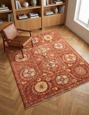 5' 1 x 6' 4 Hand Knotted Ariana Ziegler Oriental Rug