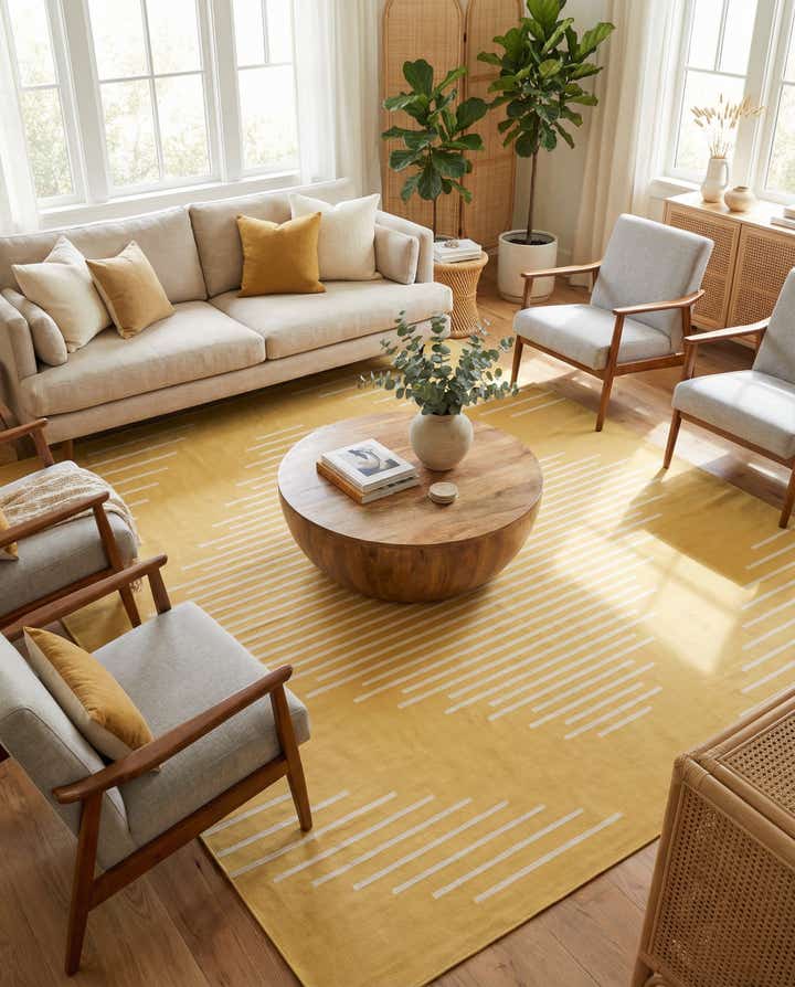 13' x 13' Easy-Clean Modern Indoor / Outdoor Square Rug