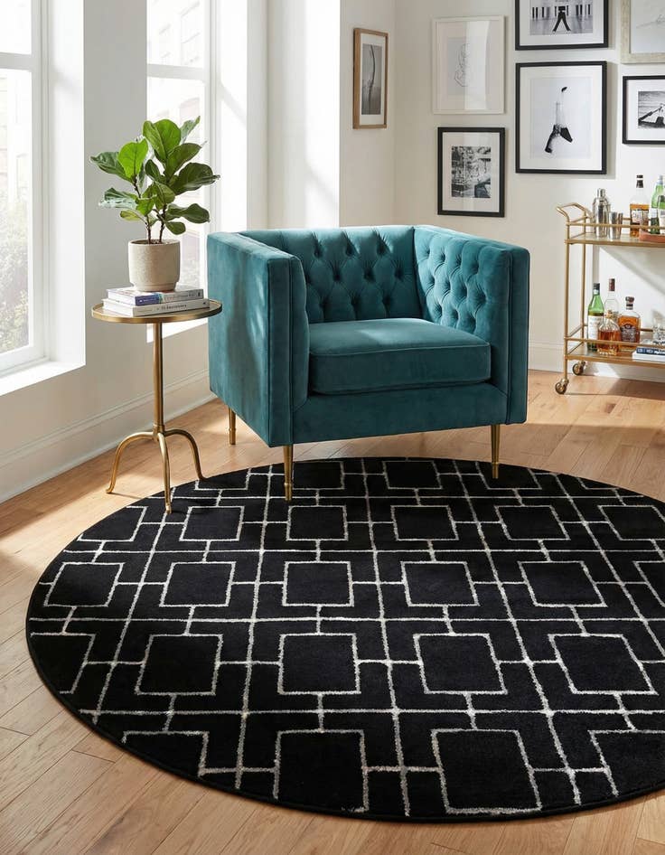 Detail image of 6' x 6' Marilyn Monroe&trade; Glam Deco Round Rug