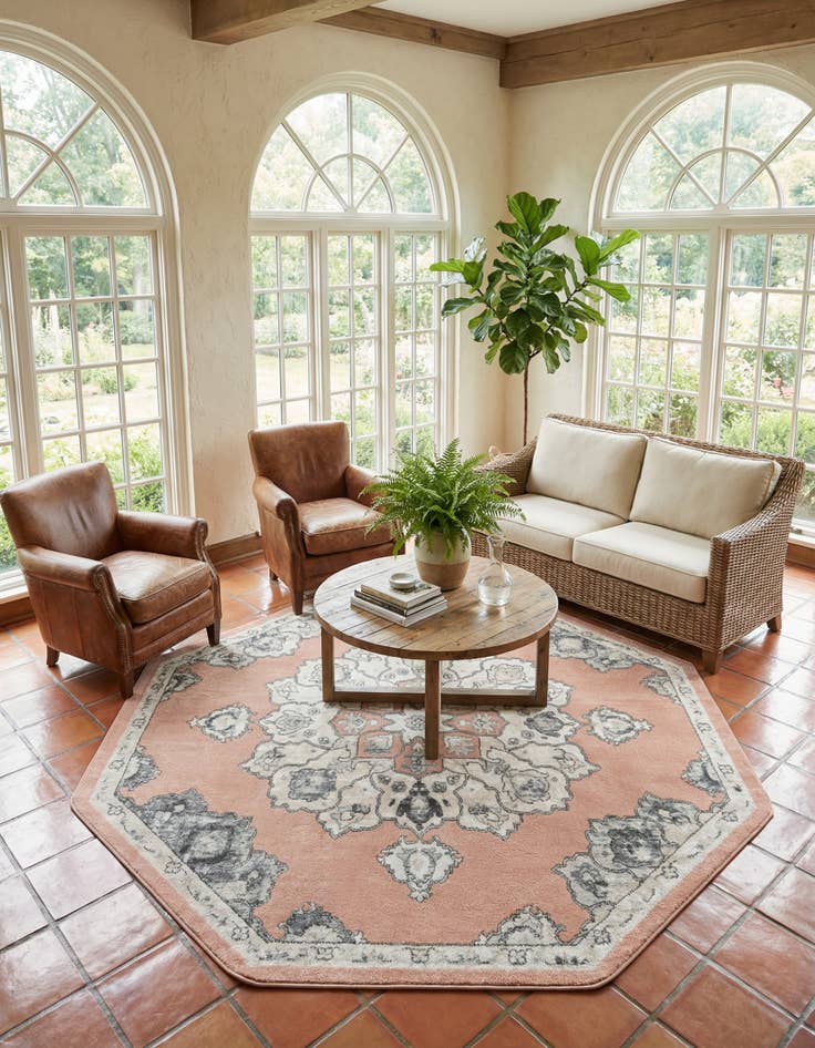 Detail image of 7' 10 x 7' 10 Parker Octagon Rug