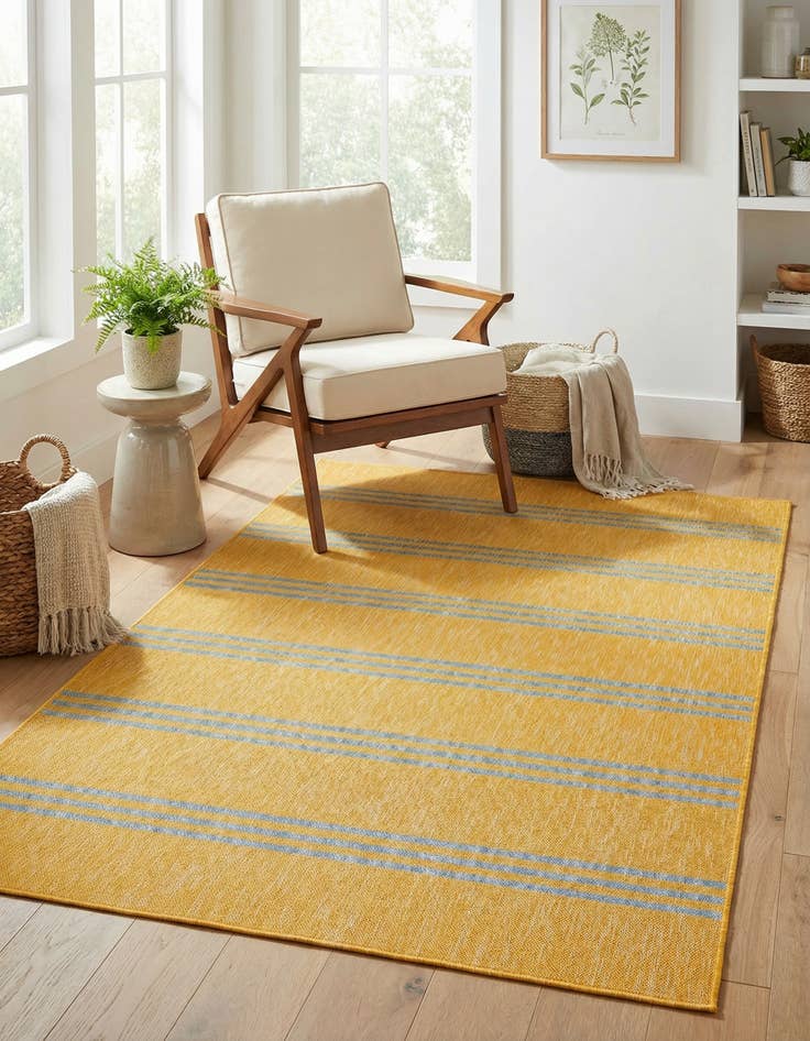 Detail image of 5' 3 x 8' Washable Jill Zarin Anguilla Indoor / Outdoor Rug