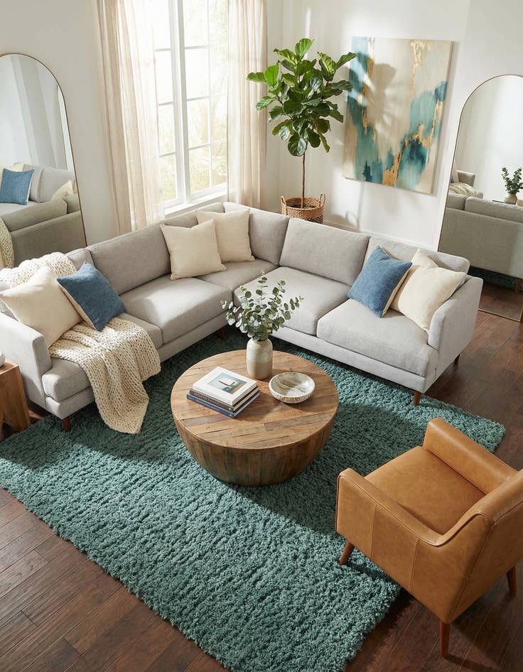 Detail image of 8' x 10' Infinity Shag Rug