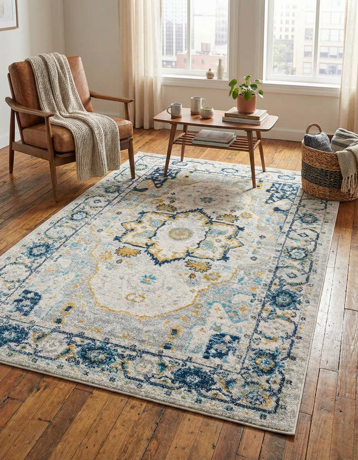 Detail image of 5' 3 x 8' Madeline Vintage Rug