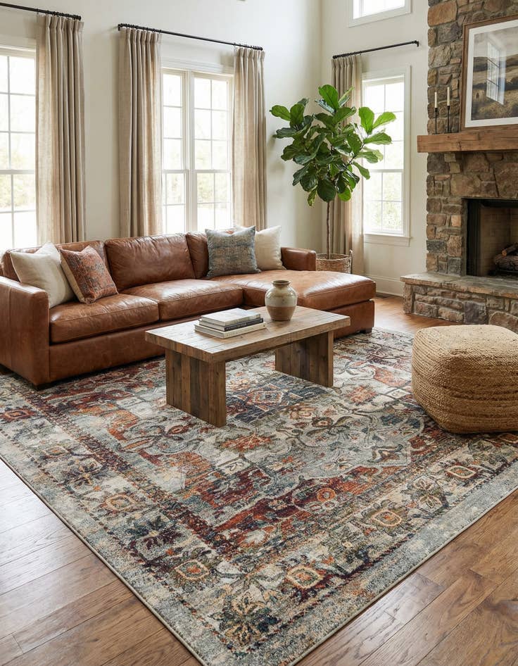 Detail image of 10' x 10' Isabella Square Rug