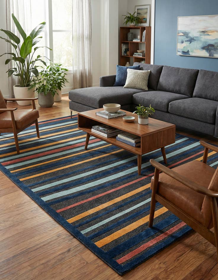 Detail image of 9' x 12' Easy-Clean Belize Indoor / Outdoor Rug