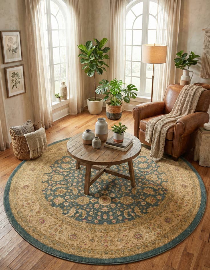 Detail image of 6' x 6' Kensington Round Rug