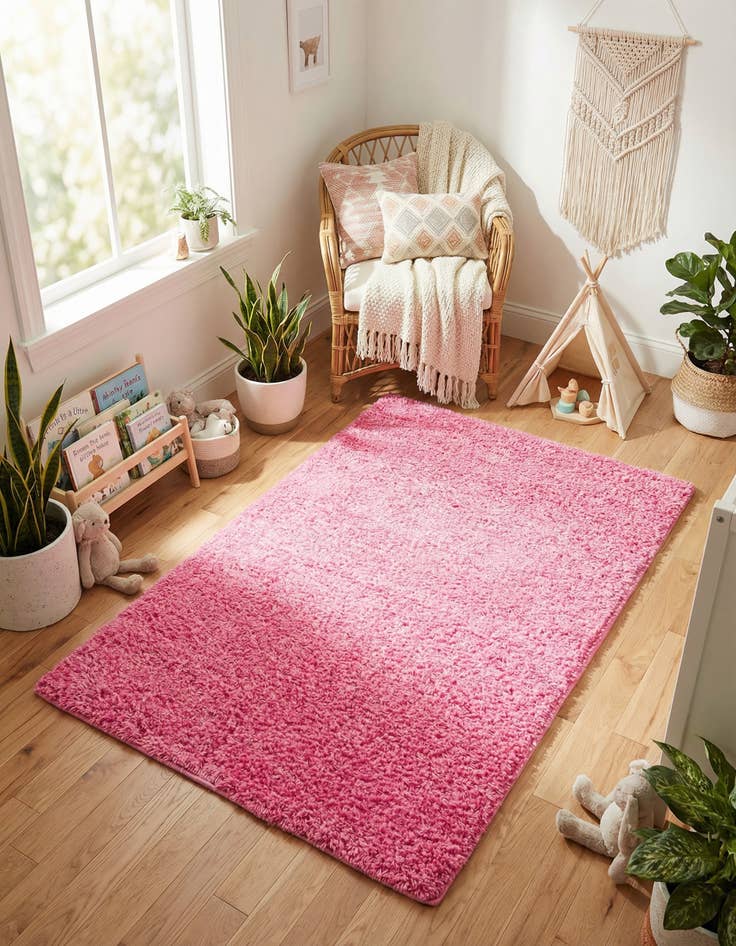 Detail image of  3' x 5' 3 Solid Shag Rug