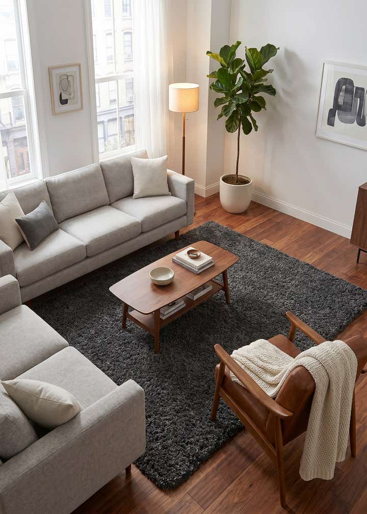 6' x 9' Zermatt Shag Rug
