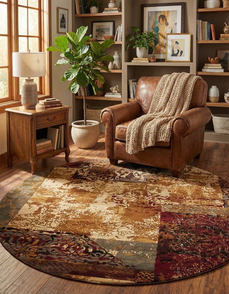 Detail image of 7' 10 x 7' 10 Cafe Round Rug