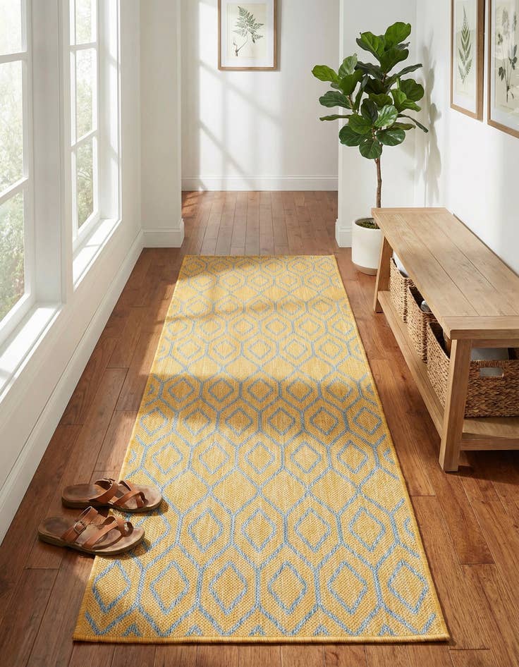 Detail image of 2' x 8' Washable Jill Zarin Turks and Caicos Indoor / Outdoor Runner Rug