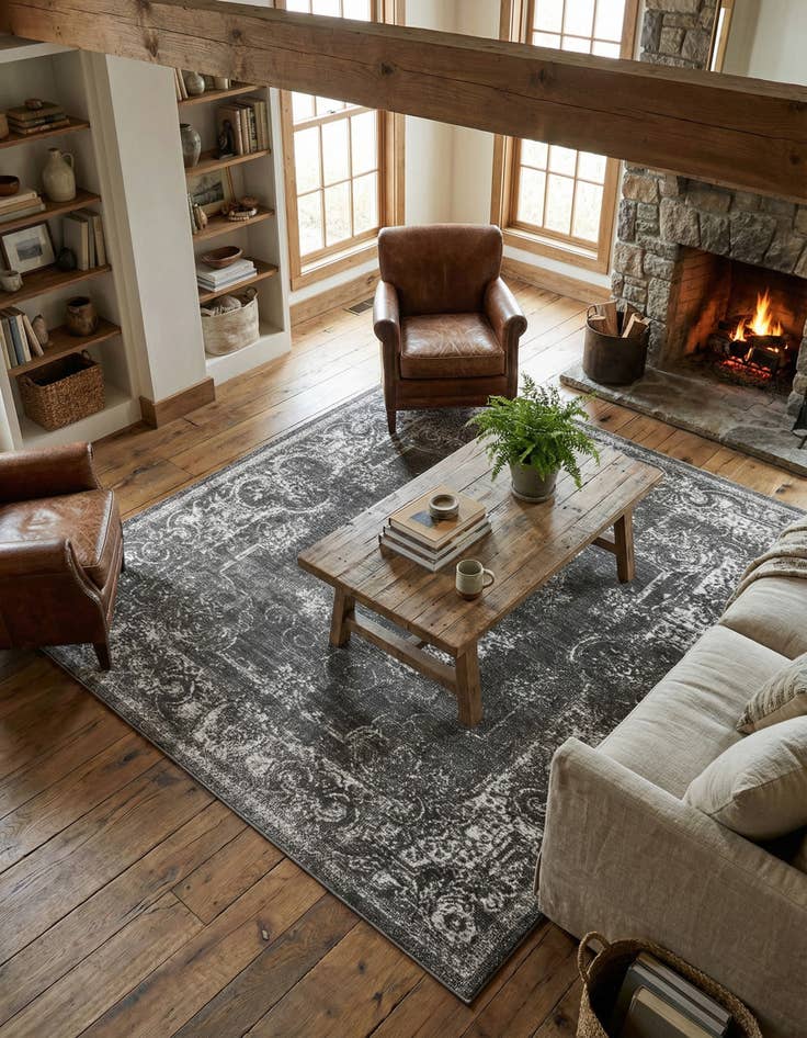 Detail image of 7' 10 x 7' 10 Aarhus Square Rug