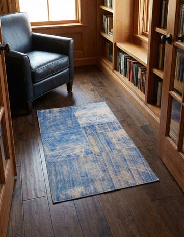 2' x 3' Cowhide Leather Rug