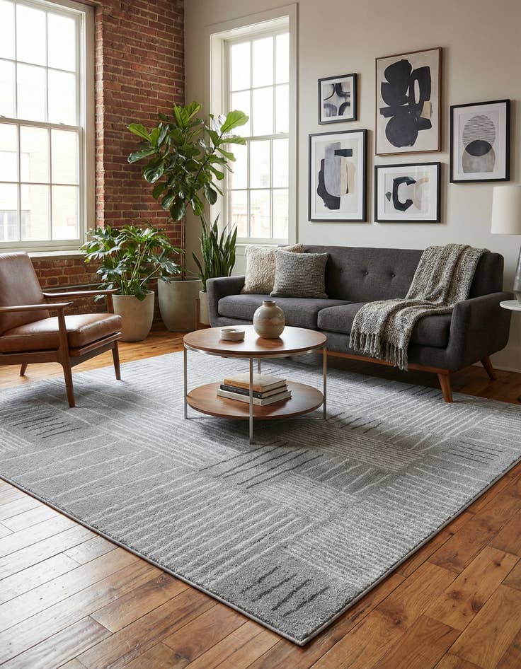 Detail image of 7' 10 x 7' 10 Hanahan Square Rug