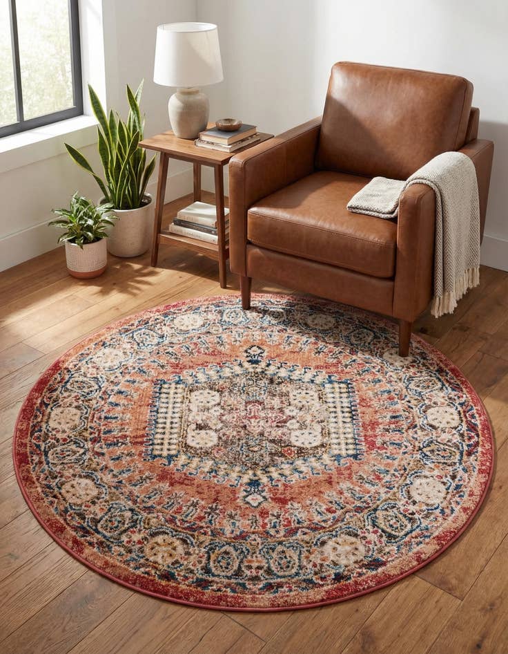 Detail image of 4' x 4' Arcadia Round Rug
