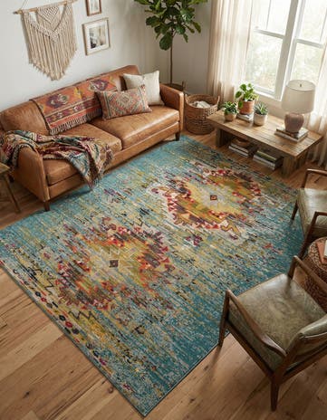 8' x 10' Washable Carnevale Rug