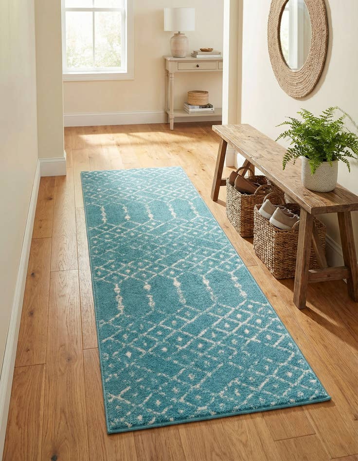 Detail image of  2' x 6' Paxon Trellis Runner Rug