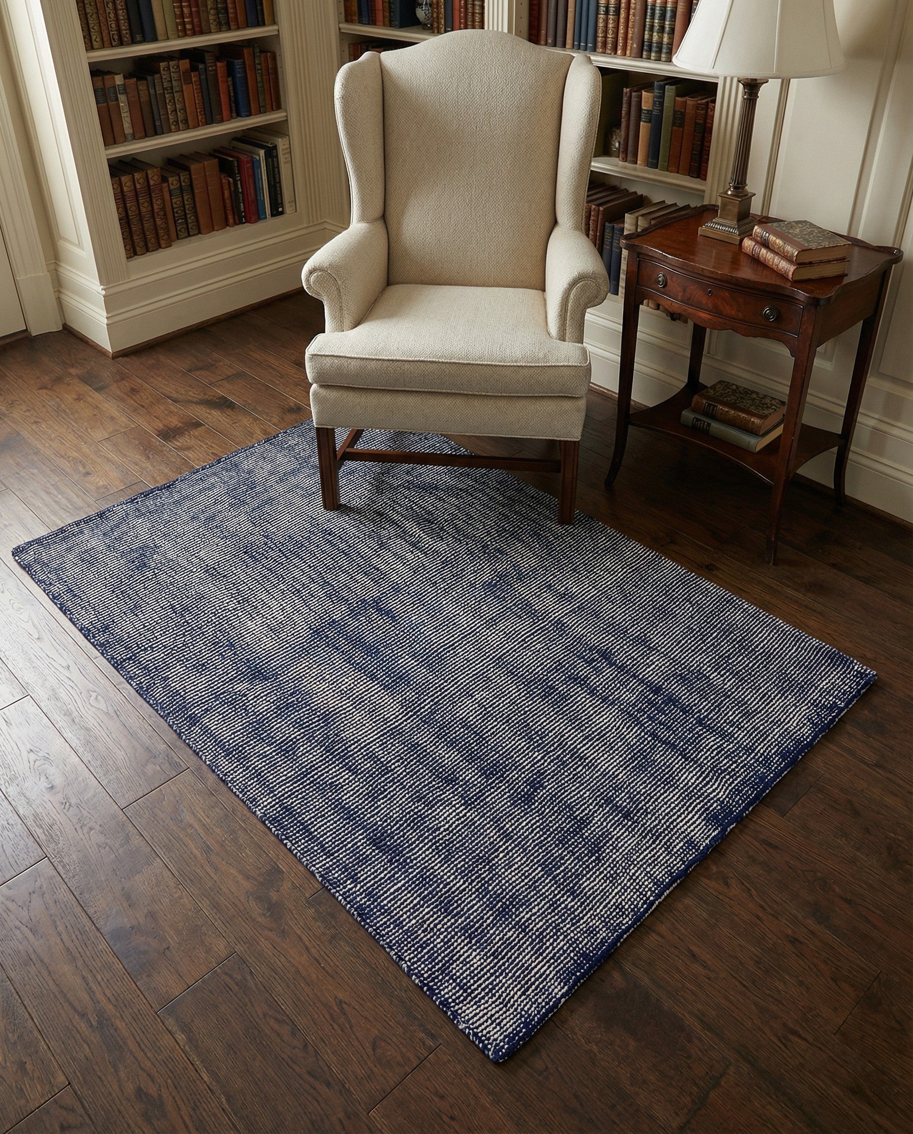 4' 1 x 6' 1 Hand Woven Jill Zarin English Manor Farmhouse Wool Rug