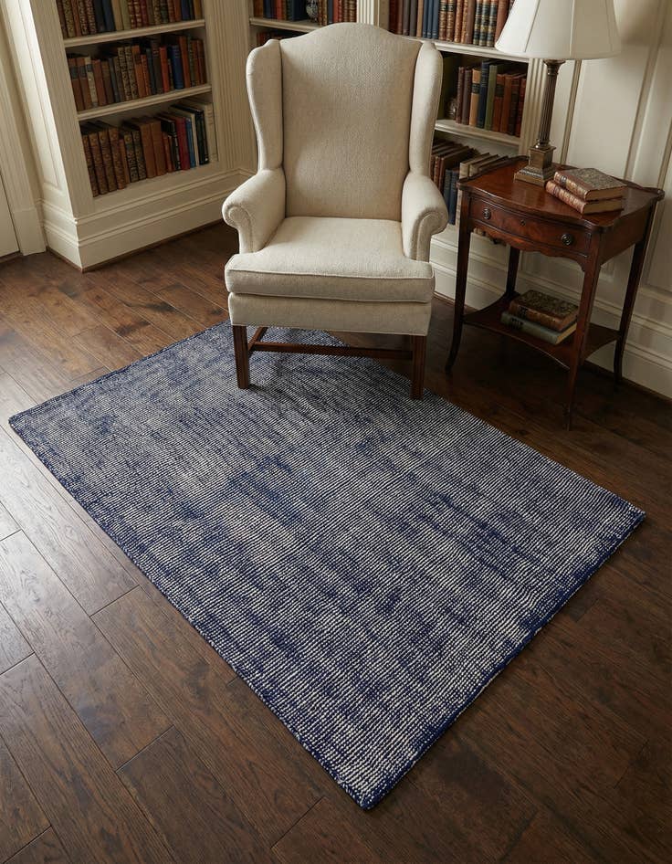 Detail image of 4' 1 x 6' 1  Hand Woven Jill Zarin English Manor Farmhouse Wool Rug