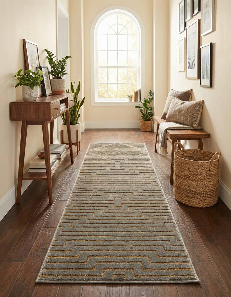 Detail image of 2' x 6' Vogue Geo Runner Rug