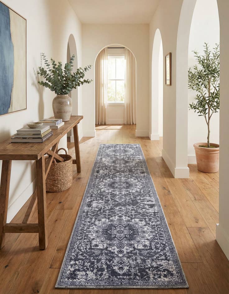 Detail image of 2' x 13'  Washable Renaissance Runner Rug