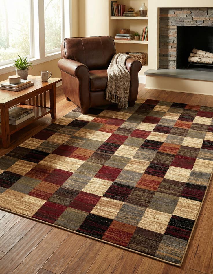 Detail image of 5' 3 x 7' Coffee Shop Rug