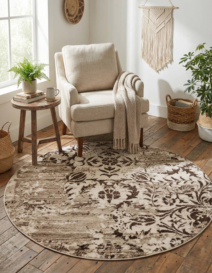 Detail image of 5' x 5' Nepal Round Rug