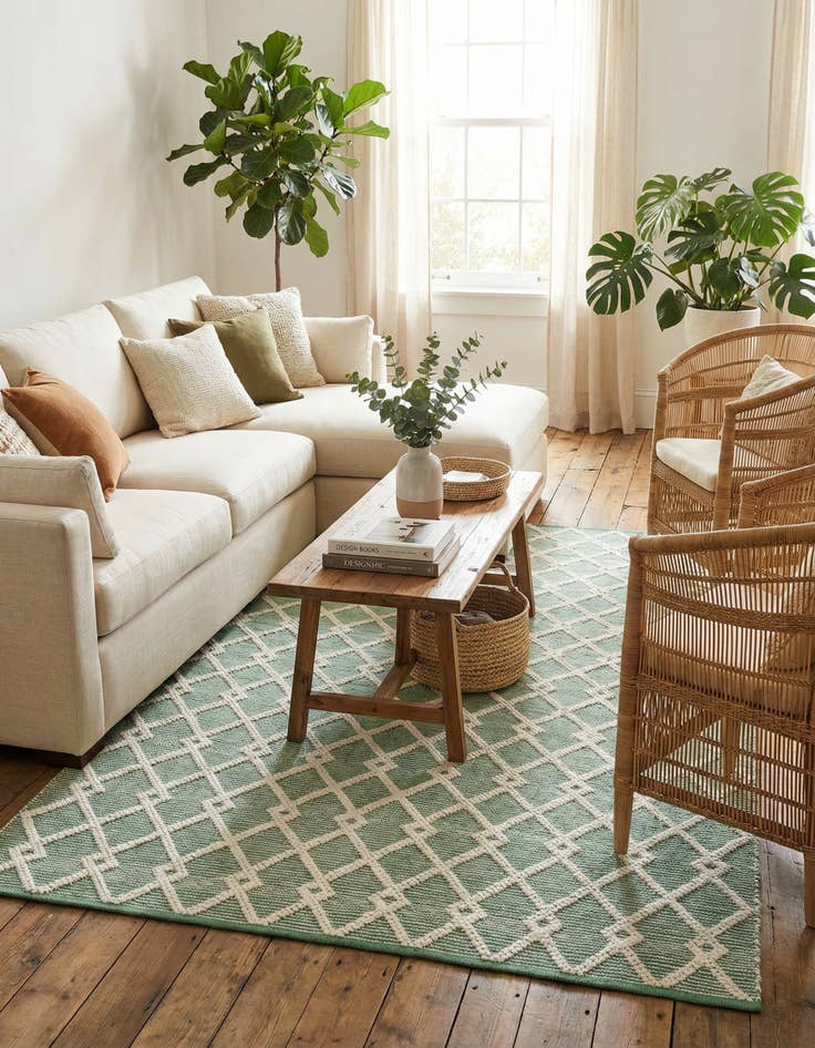 Detail image of 6' 1 x 9' Hand Knotted Jill Zarin Dorset Rug