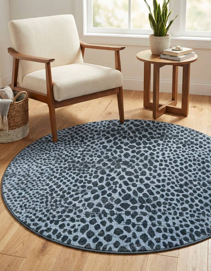 Detail image of 5' 3 x 5' 3 Kamala Washable Round Rug