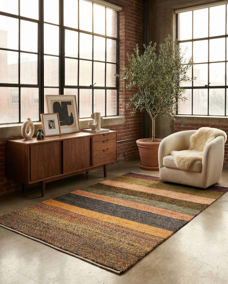 Detail image of 3' 3 x 5' 1 Amaleh Wool Rug