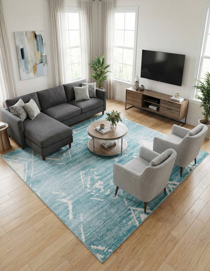 Detail image of Jill Zarin 7' 10 x 7' 10 Uptown Carnegie Hill Square Rug