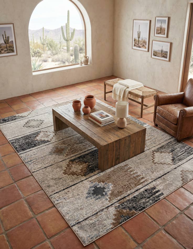 Detail image of 7' 10 x 10' Eco Southwestern Rug