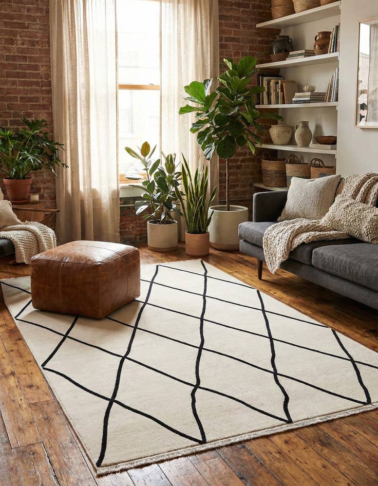 Detail image of 6' 1 x 9' Milano Rug